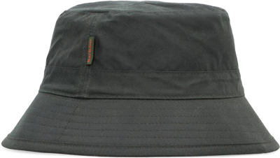 Barbour Logo Tag Bucket Hat In Green