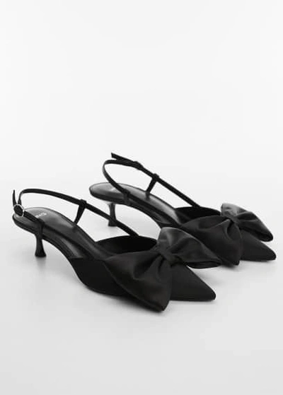 Mango Bow-heeled Shoes Black