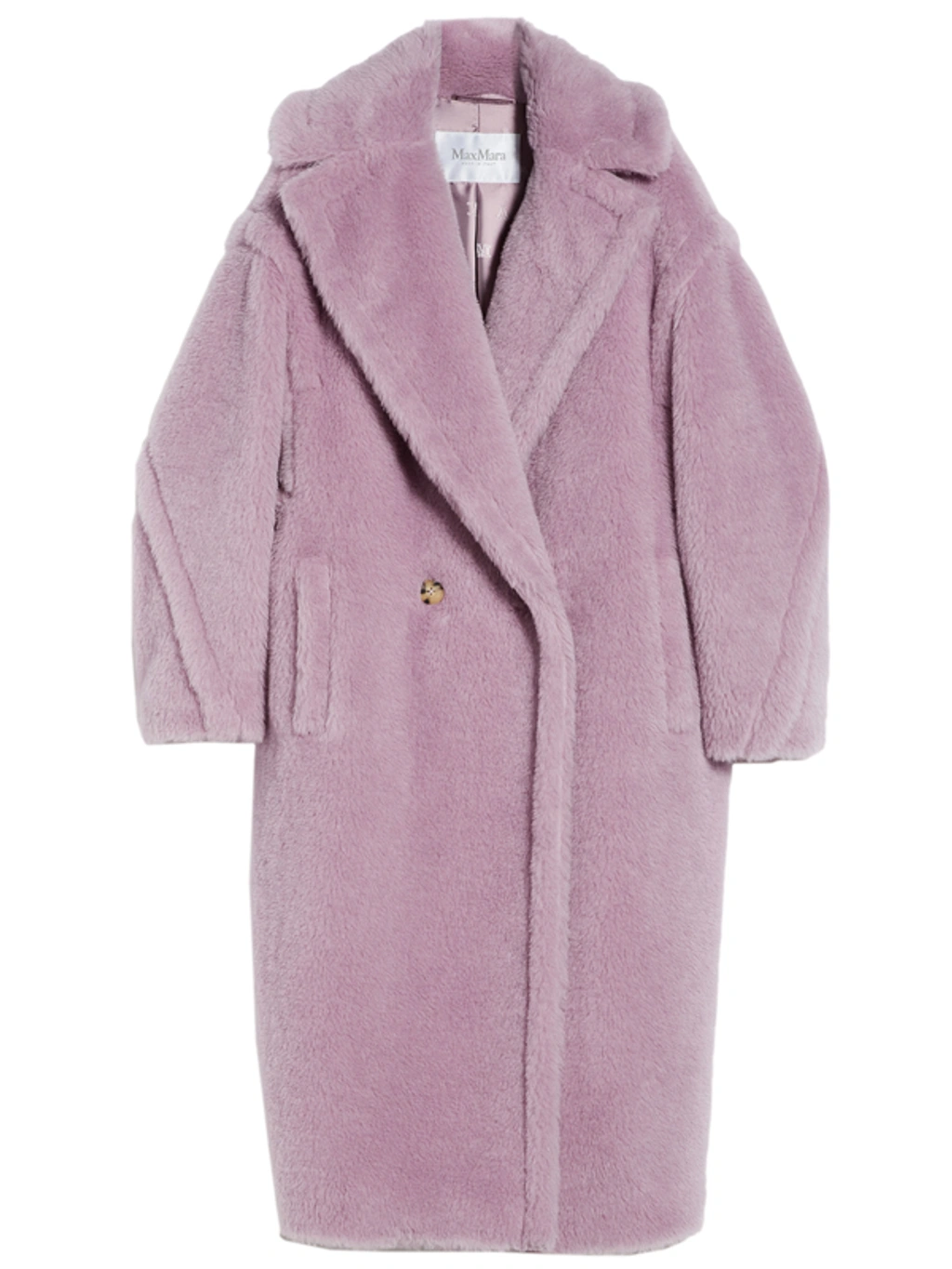 MaxMara ピーコート パープル イタリア製 L MaxMara ピーコート
