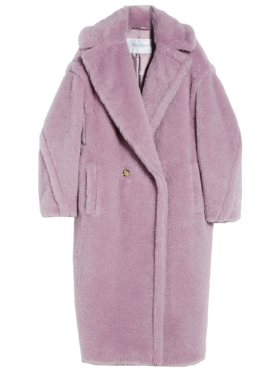 Max Mara Teddy Bear Icon Coat In Lilac