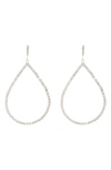 Tasha Curve Hourglass Drop Earrings In Silver