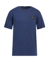 Tommy Hilfiger Man T-shirt Blue Size Xl Cotton In Blue