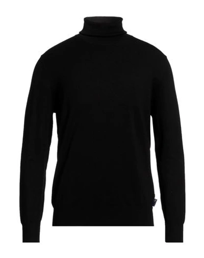 ARMATA DI MARE ARMATA DI MARE MAN TURTLENECK BLACK SIZE 38 VISCOSE, NYLON