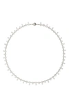 LUV AJ THE PAVÉ BAR CHAIN NECKLACE