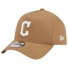 New Era Khaki Cleveland Guardians A-frame 9forty Adjustable Hat In Khaki