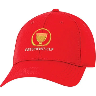 AHEAD UNISEX AHEAD  RED 2024 PRESIDENTS CUP  STRATUS ADJUSTABLE HAT