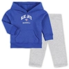 Outerstuff Baby Boys And Girls Royal, Heather Gray Toronto Blue Jays Play By Play Pullover Hoodie And Pants Set In Royal