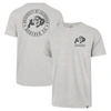 47 '47  GRAY COLORADO BUFFALOES LEFT CHEST BACK SLIDE TWO HIT FRANKLIN T-SHIRT