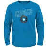 OUTERSTUFF YOUTH BLUE CHARLOTTE FC SHOWTIME LONG SLEEVE T-SHIRT
