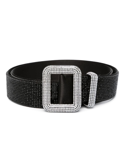 Benedetta Bruzziches Venus Crystal-embellished Belt In Nero