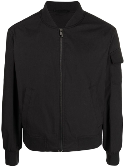 Neil Barrett Zip-up Bomber Jacket In Nero