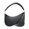 Mugler Spiral Curve Zipped Tote Bag In Black