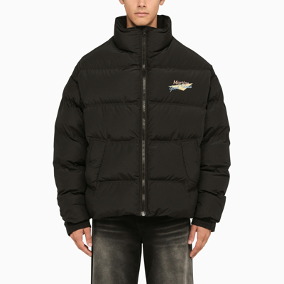 Martine Rose Down Jacket With Logo In Black