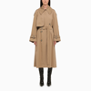 Sportmax Orlaya - Oversize Trench Coat In Drop-proof Cotton