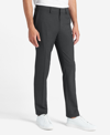 Reaction Kenneth Cole Stretch Solid Skinny-fit Flex Waistband Dress Pant In Charcoal Htr