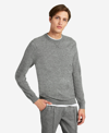 Kenneth Cole Site Exclusive! Crew Neck Cashmere Sweater In Grey Heather