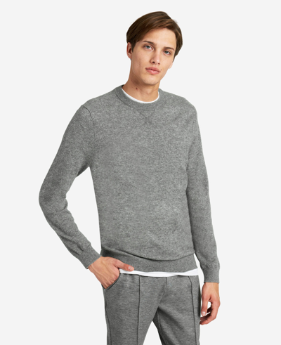 Kenneth Cole Site Exclusive! Crew Neck Cashmere Sweater In Grey Heather