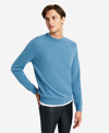 Kenneth Cole Site Exclusive! Crew Neck Cashmere Sweater In Blue