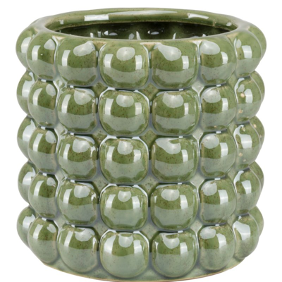 Hill Interiors Seville Collection Bubble Planter In Green