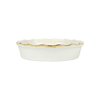 Vietri Italian Bakers Pie Dish In White