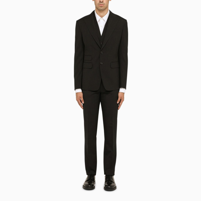 Dsquared2 Casablanca Viscose Blend Suit In Black