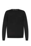 ETRO LOGO-EMBROIDERED CREWNECK KNITTED JUMPER