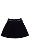 GCDS BLING HIGH-WAIST PLEATED MINI SKIRT