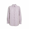Msgm Diamond Press-stud Fastened Quilted Jacket In Pink