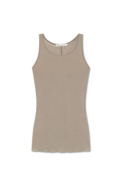 Ami Alexandre Mattiussi Long Tank Top Neutrals For Women