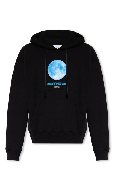 Off-white On The Go Moon Drawstring Hoodie