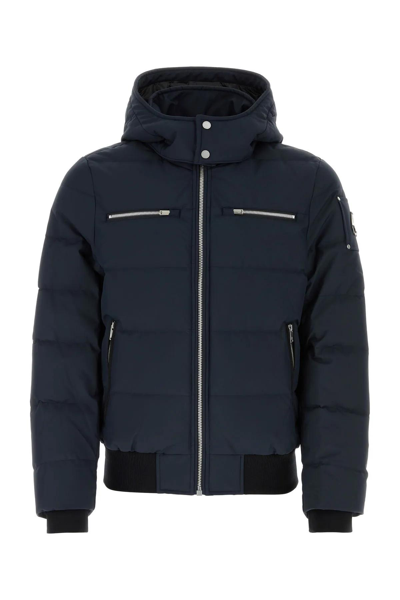 Moose Knuckles Navy Blue Polyester Down Jacket