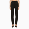 Saint Laurent Regular Black Wool Trousers In Black