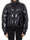 Moncler Cluses Appliquéd Quilted Padded Down Ski Jacket In Nero
