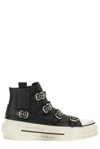 Ash Rainbow Sneakers In Black Leather In Nero