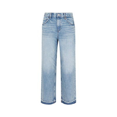 Theory Cropped Wide-leg Jeans In Denim