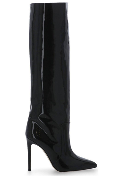 Paris Texas Stiletto Pointed Toe Boots In Nero