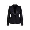 Max Mara Wool Single-breasted Blazer Jacket In Black
