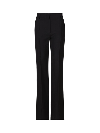 Valentino High Waist Tailored Trousers In Black
