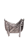 Versace Jeans Couture Shoulder Bag With Logo In Silver