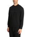 Emporio Armani Cotton Sweatshirt In Nero