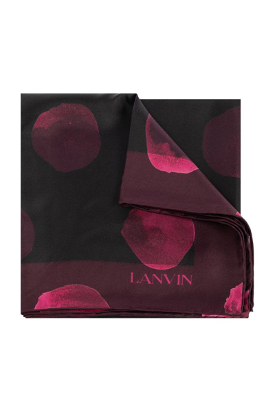 Lanvin Logo Printed Scarf In Multi