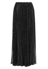 SAINT LAURENT POLKA DOT PRINTED PLEATED SKIRT