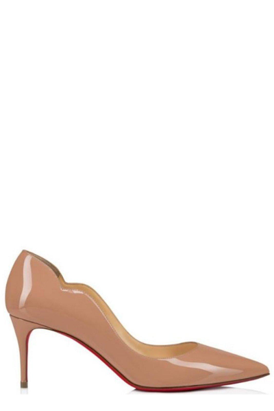 Christian Louboutin Hot Chick Pointed Toe Pumps In Beige