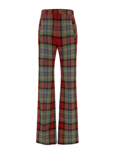 Vivienne Westwood High-waisted Tartan-print Trousers In Multicolor