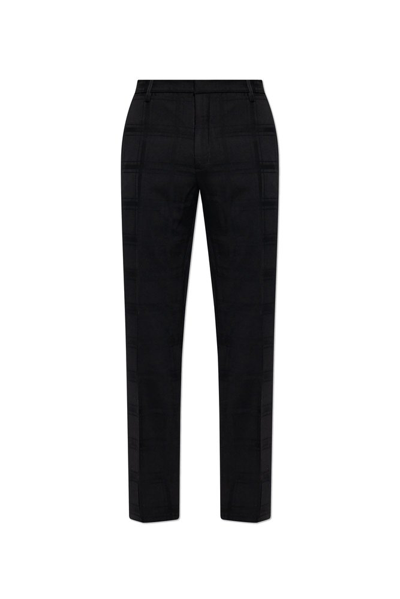 Etro Flat Front Pants In Black