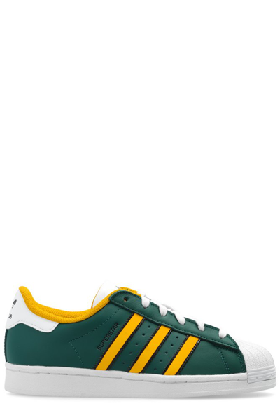 Adidas Originals Superstar Sneakers In Green