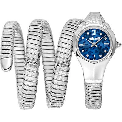 Pre-owned Just Cavalli Women's Ravenna Blue Dial Watch - Jc1l271m0015