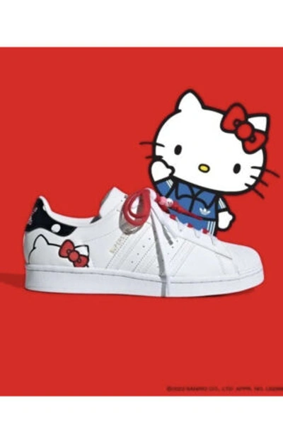 Pre-owned Adidas Originals Adidas X Hello Kitty Superstar Shoes White Us Women Size 6.5 Gw7168 - Brand