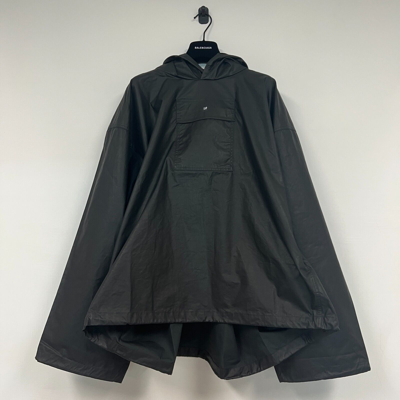 Pre-owned Yeezy Gap Engineered By Balenciaga Coated Cotton Anorak Black 472890-00
