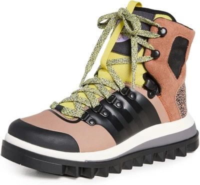Pre-owned Adidas Originals Adidas By Stella Mccartney Eulampis Boots Women's In Camel/core Black/shock Yellow